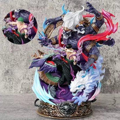 Roronoa Zoro Demon Slash Battle Scene Figure – 22cm Premium Display Edition