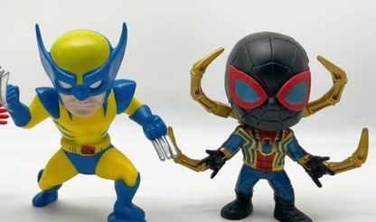 Marvel Mini Heroes Figure Set | 10 cm Chibi Battle Edition