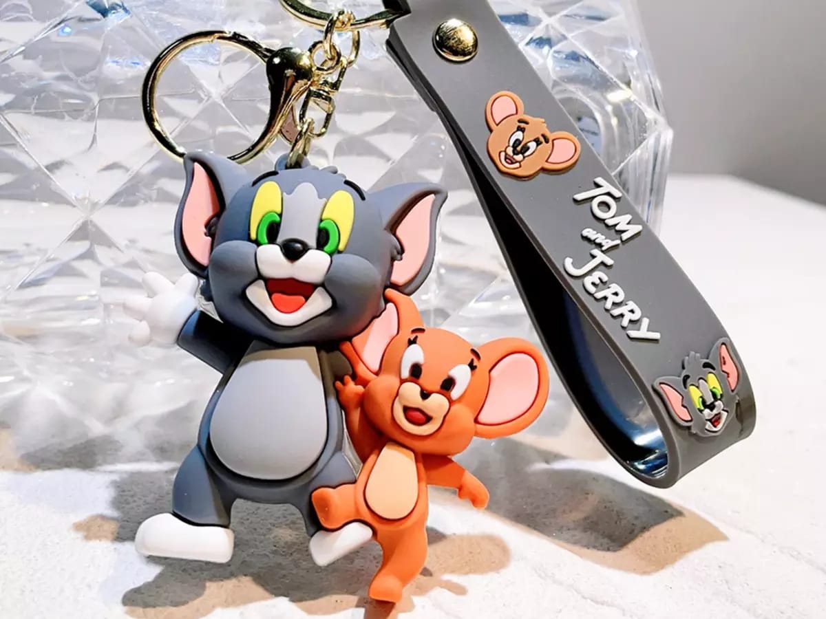 Tom & Jerry Premium Rubber Keychain – Cute, Classic & Collectible