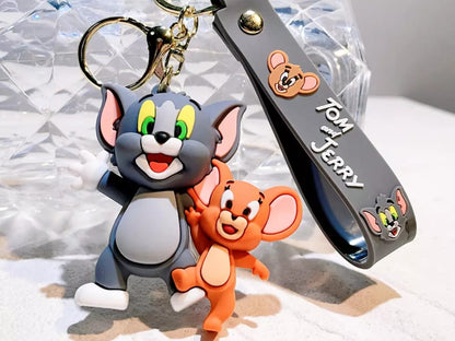 Tom & Jerry Premium Rubber Keychain – Cute, Classic & Collectible