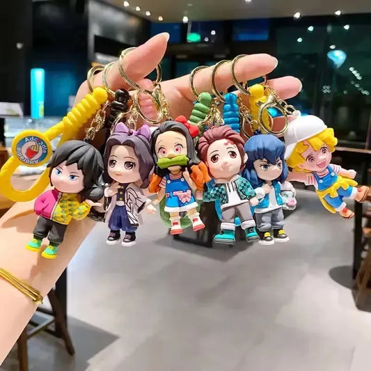 Demon Slayer Chibi Keychain Set – Cute, Durable & Collectible