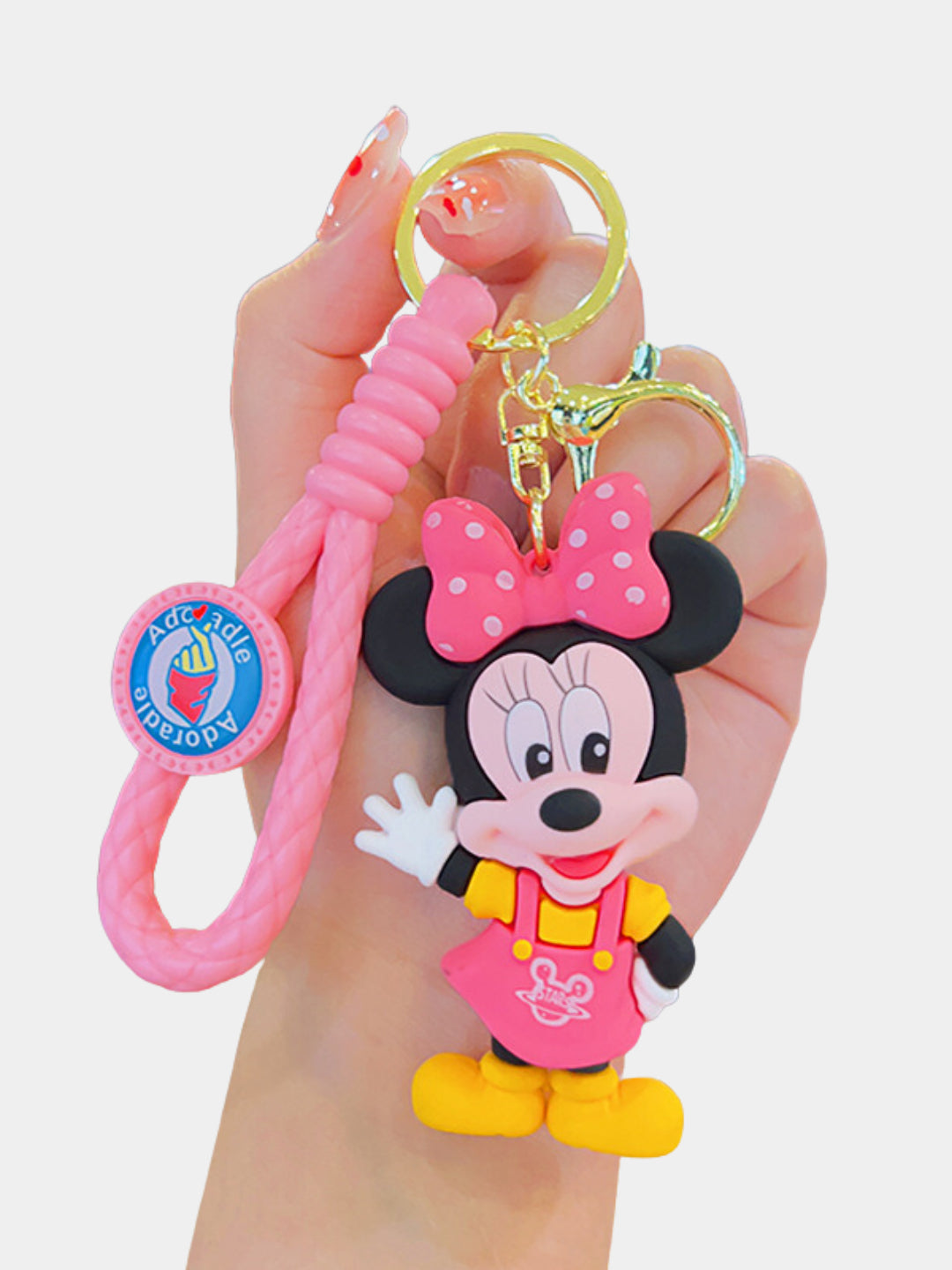 Mickey & Minnie Keychain Set – Cute, Classic & Instantly Recognizable