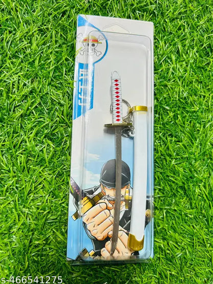 Zoro’s Enma-Inspired White Mini Katana Keychain