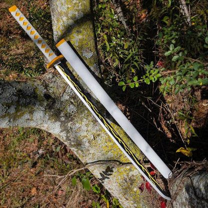 Demon Slayer – Ready Zenitsu Agatsuma wooden – Nichirin Anime Cosplay Katana/Sword