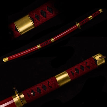 One Piece – Ready Sandai Kitetsu LED – Roronoa Zoro Anime Cosplay Katana/Sword