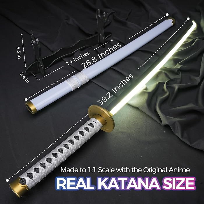 One Piece – Ready Wado Ichimonji LED – Roronoa Zoro Anime Cosplay Katana/Sword