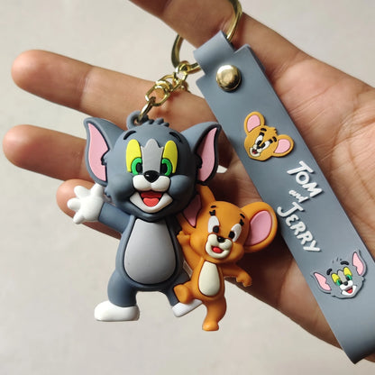 Tom & Jerry Premium Rubber Keychain – Cute, Classic & Collectible