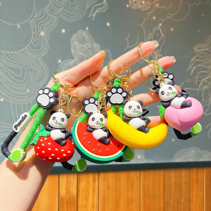 Panda Fruit Keychain – Cute, Colorful & Impossible to Ignore